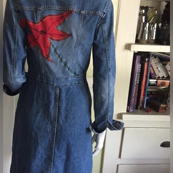 XOXO Jeans up cycled shirt dress - Picture 3 of 12